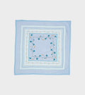 Floral Scarf 55x55 Aqua