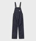 W Bib Overall Straight Blue Rinsed