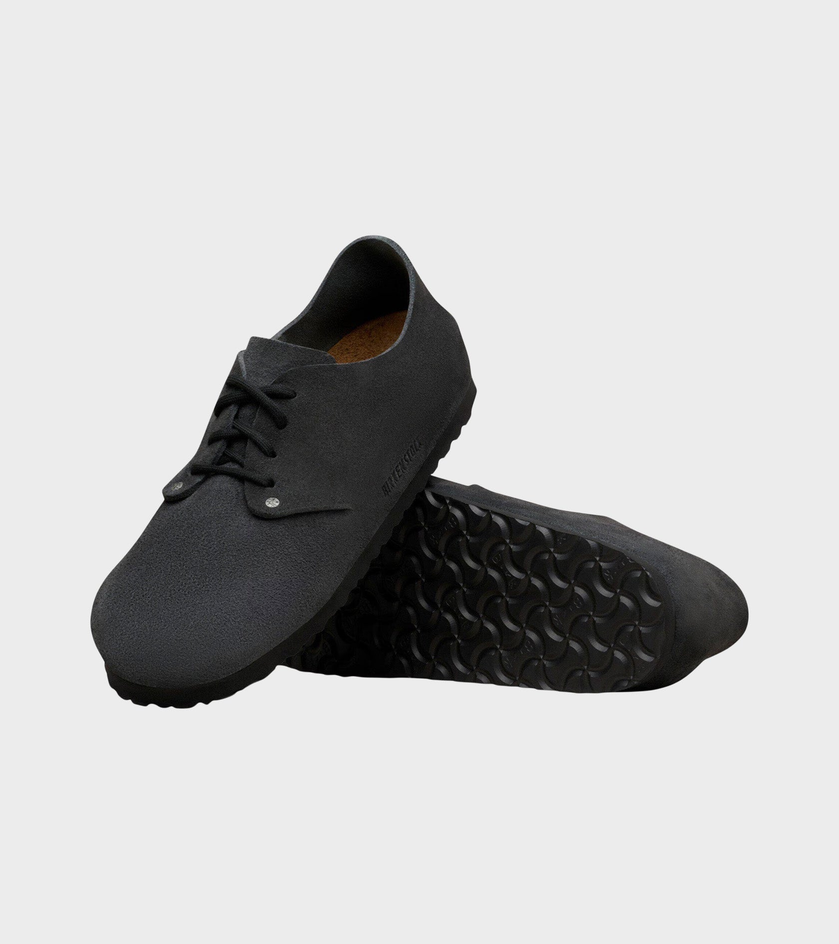 Maine Suede Leather Charcoal