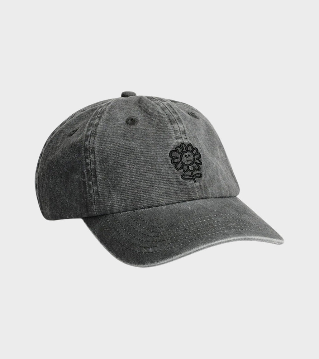 Distressed Dad Cap Faded Black