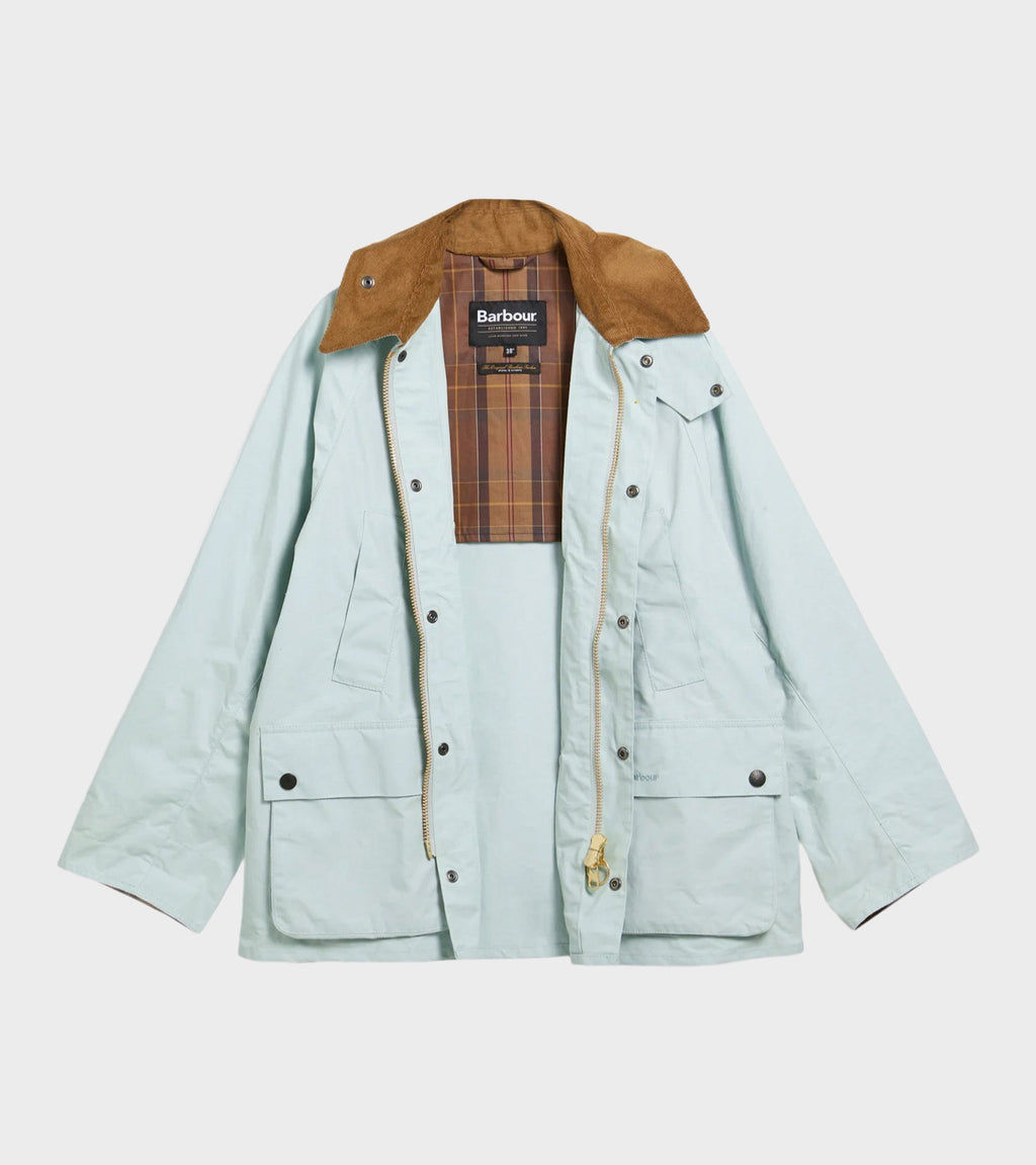 Oversized Bedale Casual Jacket Ice Blue