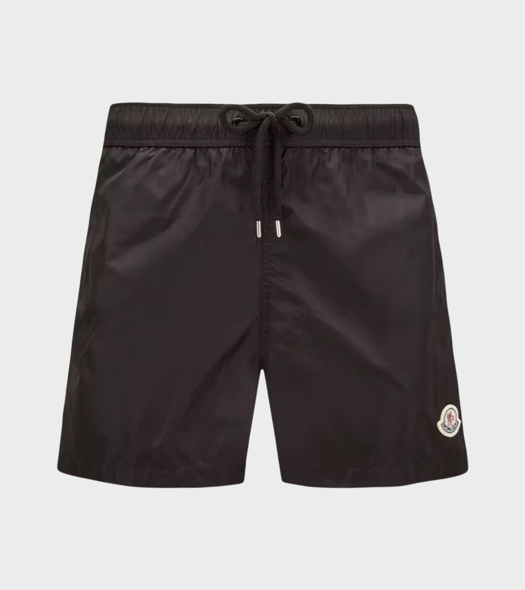 Logo Patch Swim Shorts Black