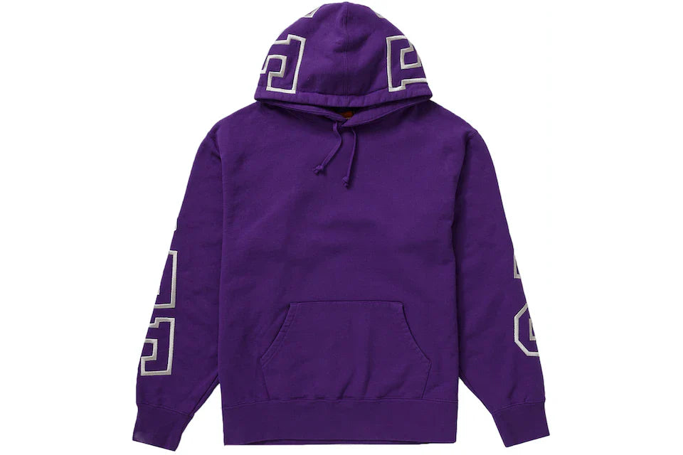 SUPREME STATE HOODIE PURPLE