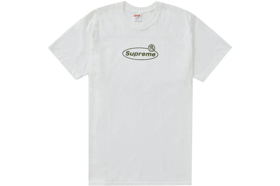 SUPREME WARNING TEE WHITE