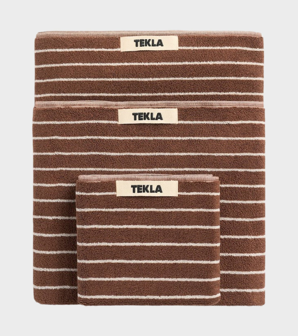Guest Towel 30x50 Rust Stripes