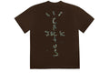 TRAVIS SCOTT MOTHERBOARD LOGO III T-SHIRT BROWN