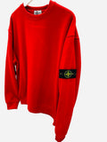 FELPA STONE COLORE ROSSO GIROCOLLO