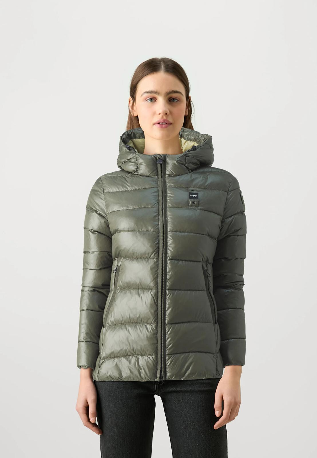 GIUBBINO BLAUER DONNA VERDE CORTO