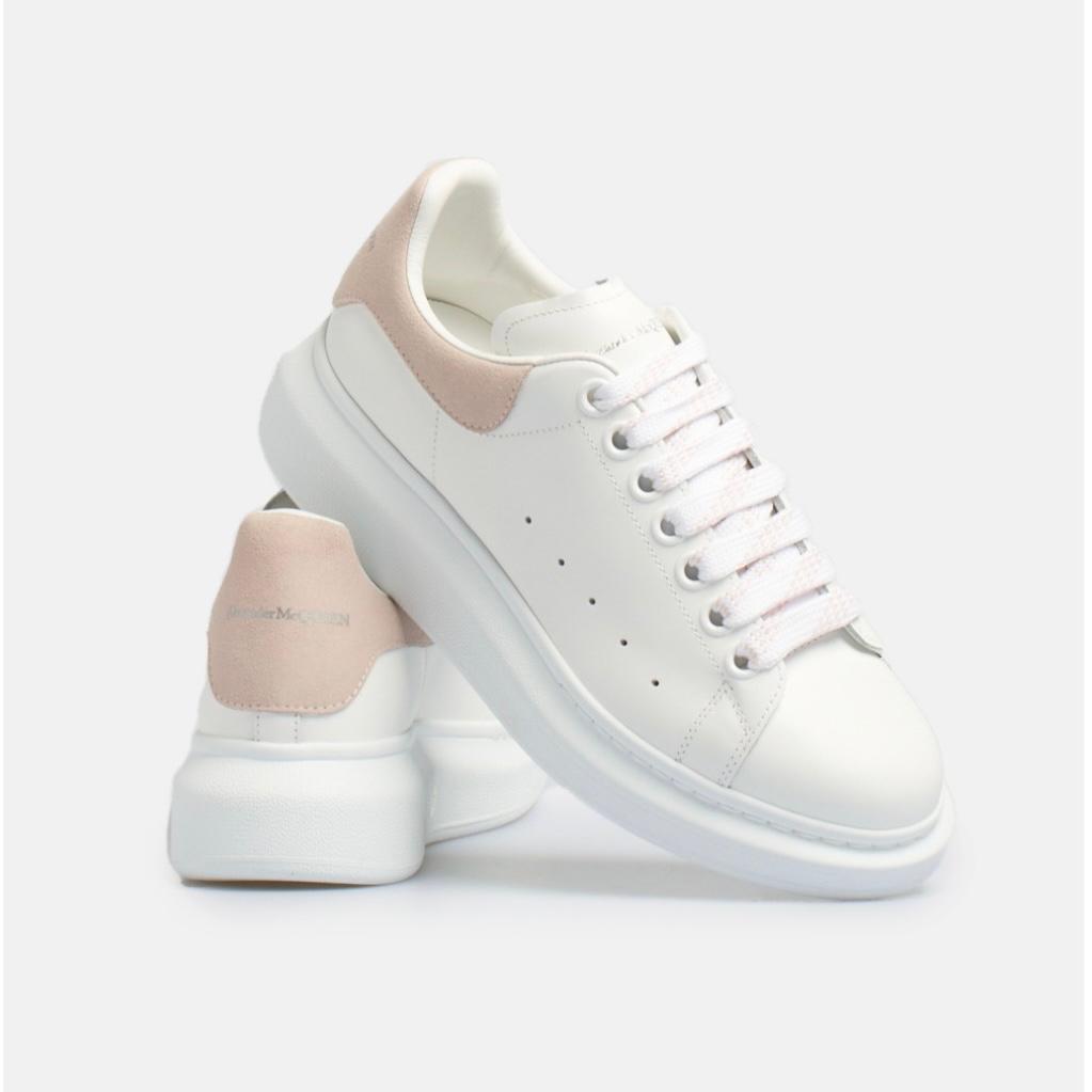SCARPA MCQUEEN BIANCA TALLONCINO ROSA