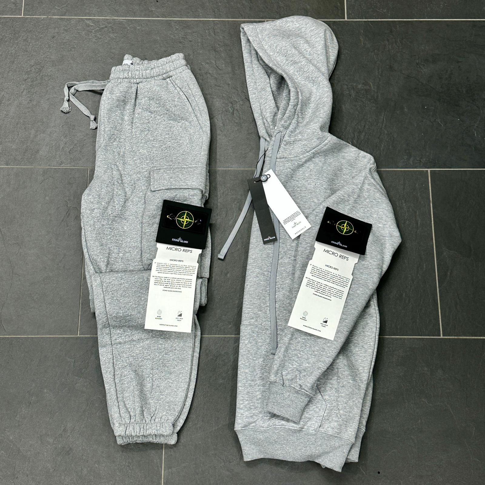 Tuta completa stone island GRIGIA
