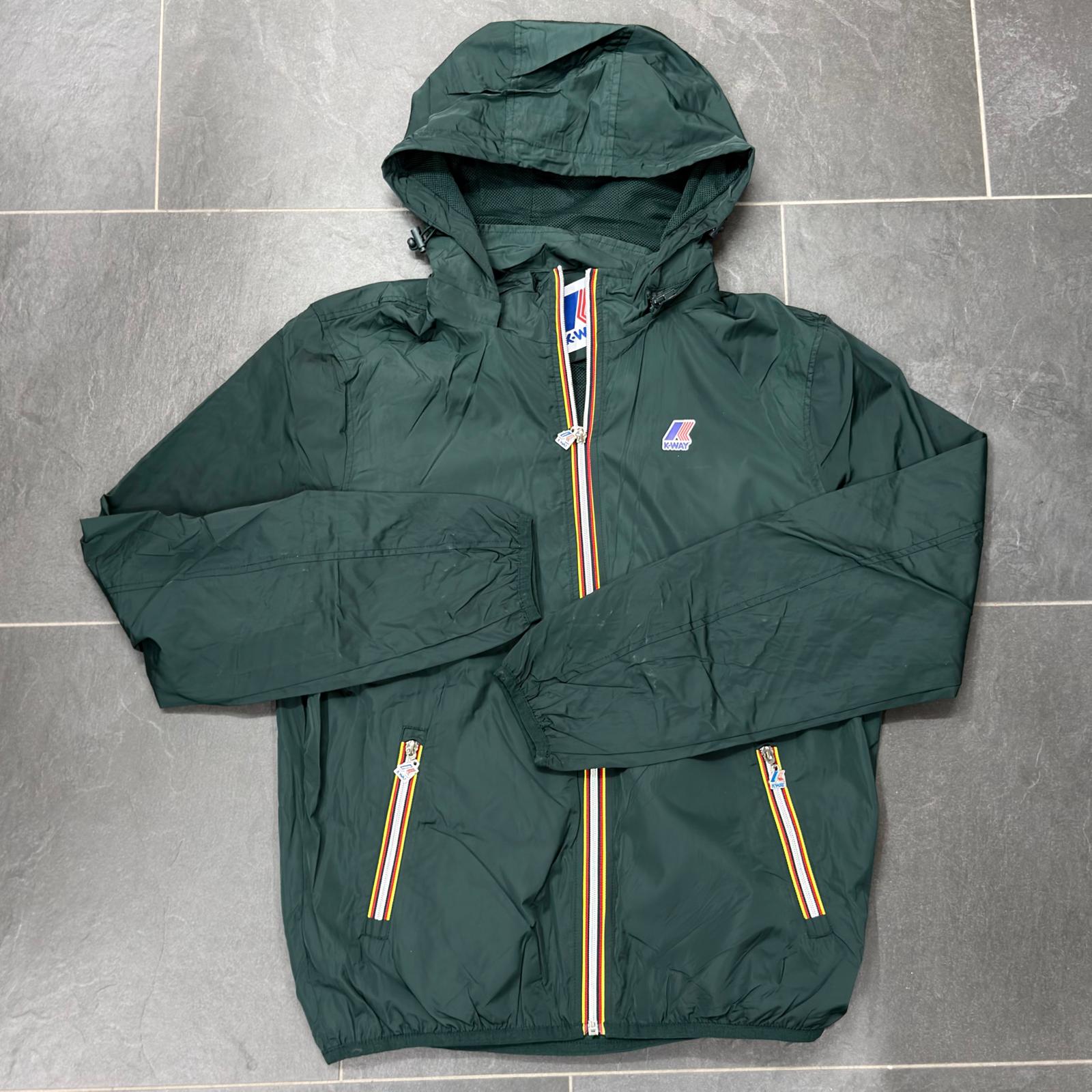 KWAY GIUBBINO PRIMAVERILE COLORE VERDE