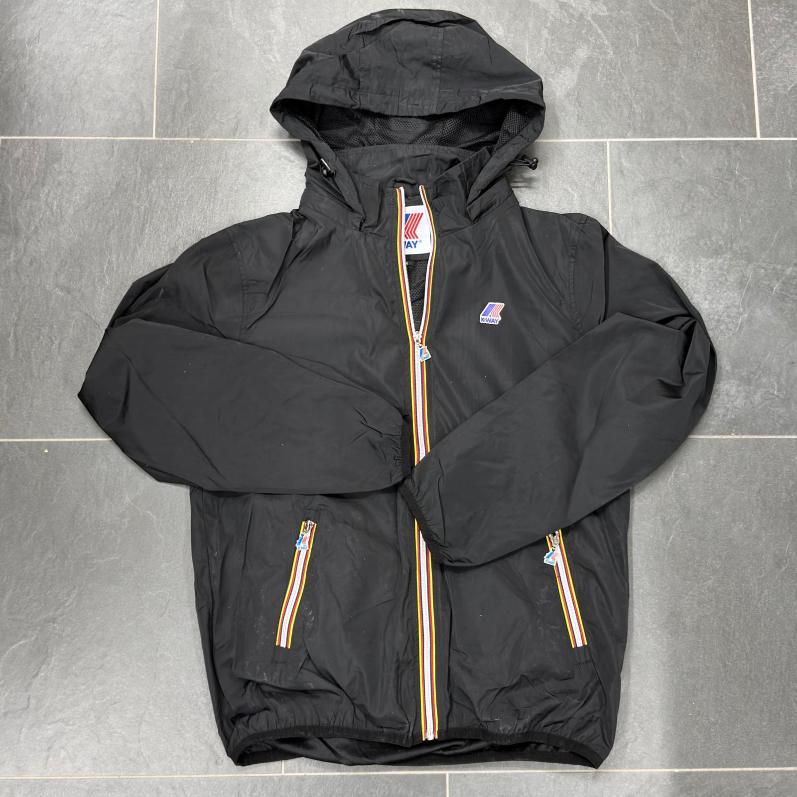 KWAY GIUBBINO PRIMAVERILE COLORE NERO