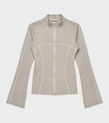 Zoe Track Blouse Beige