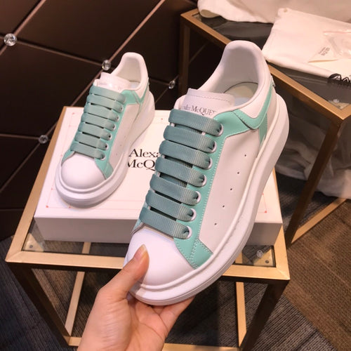 ALEXANDER MCQUEEN BIANCHE CON LACCI TURCHESE