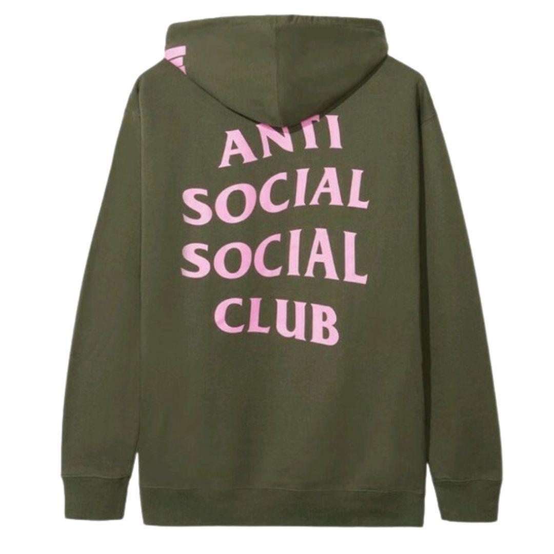 ANTI SOCIAL SOCIAL CLUB X UNDEFEATED CLUB HOODIE OLIVE