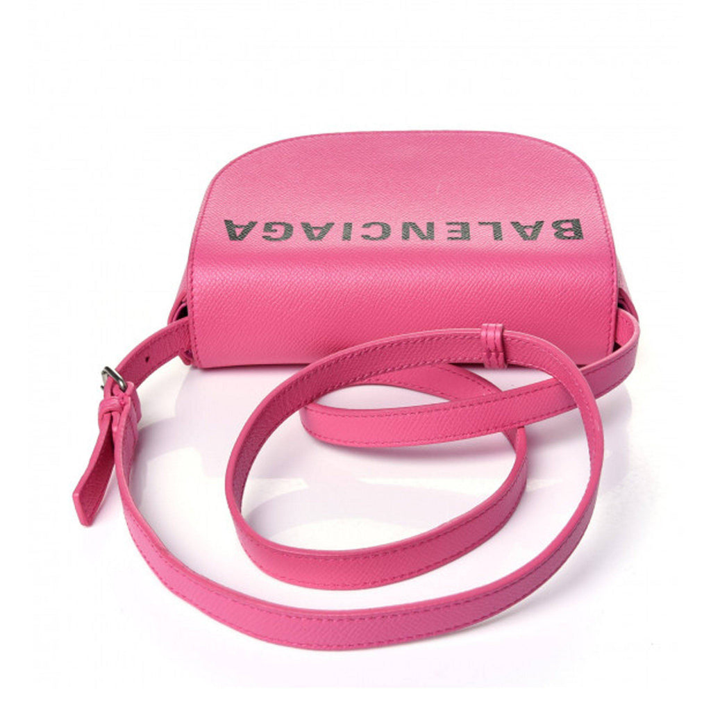 Balenciaga Pink Logo Ville Day Bag