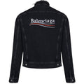 Balenciaga Politcal Logo Denim Jacket