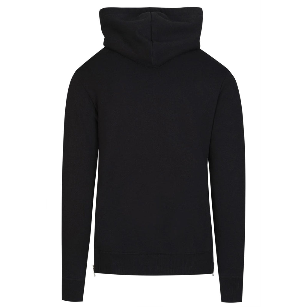 Balmain Black College Logo Hoodie