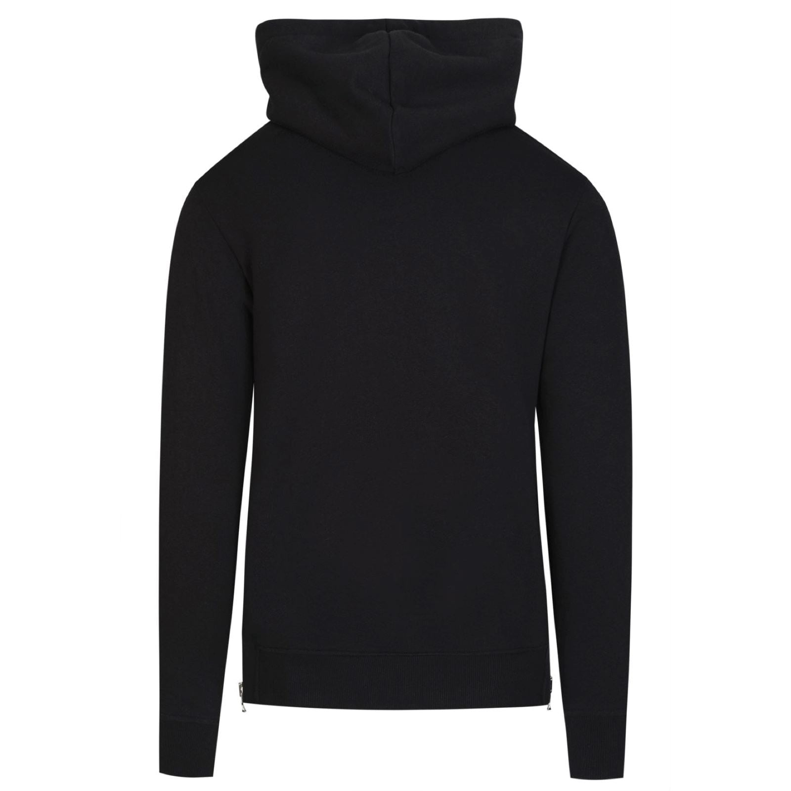Balmain Black College Logo Hoodie