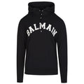Balmain Black College Logo Hoodie