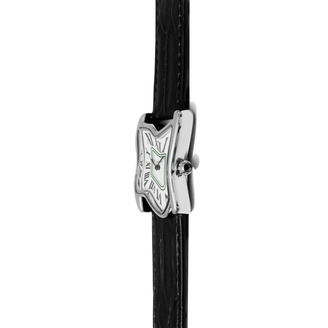 LAPHONT MELTING SQUARE WATCH LARGE FACE SILVER