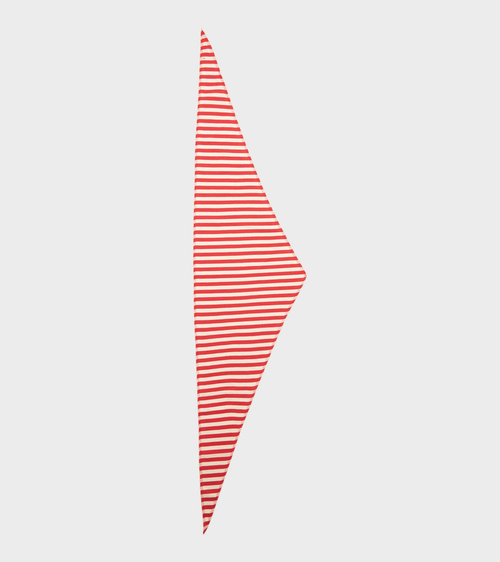 Scarf Triangle Red/Ecru