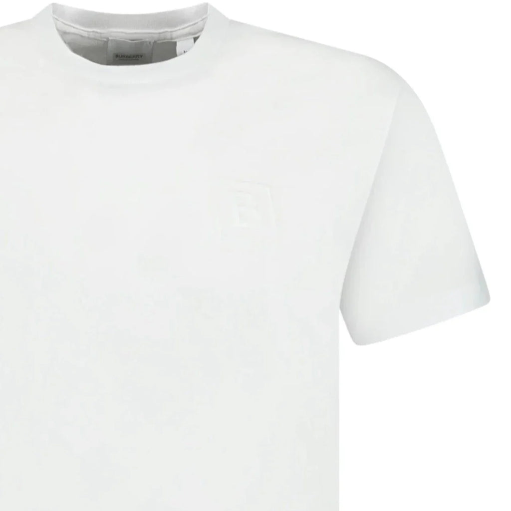 Burberry White Jenson Logo T-Shirt