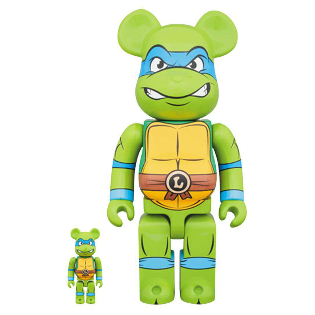 BEARBRICK X TMNT LEORNADO 400% & 100% SET