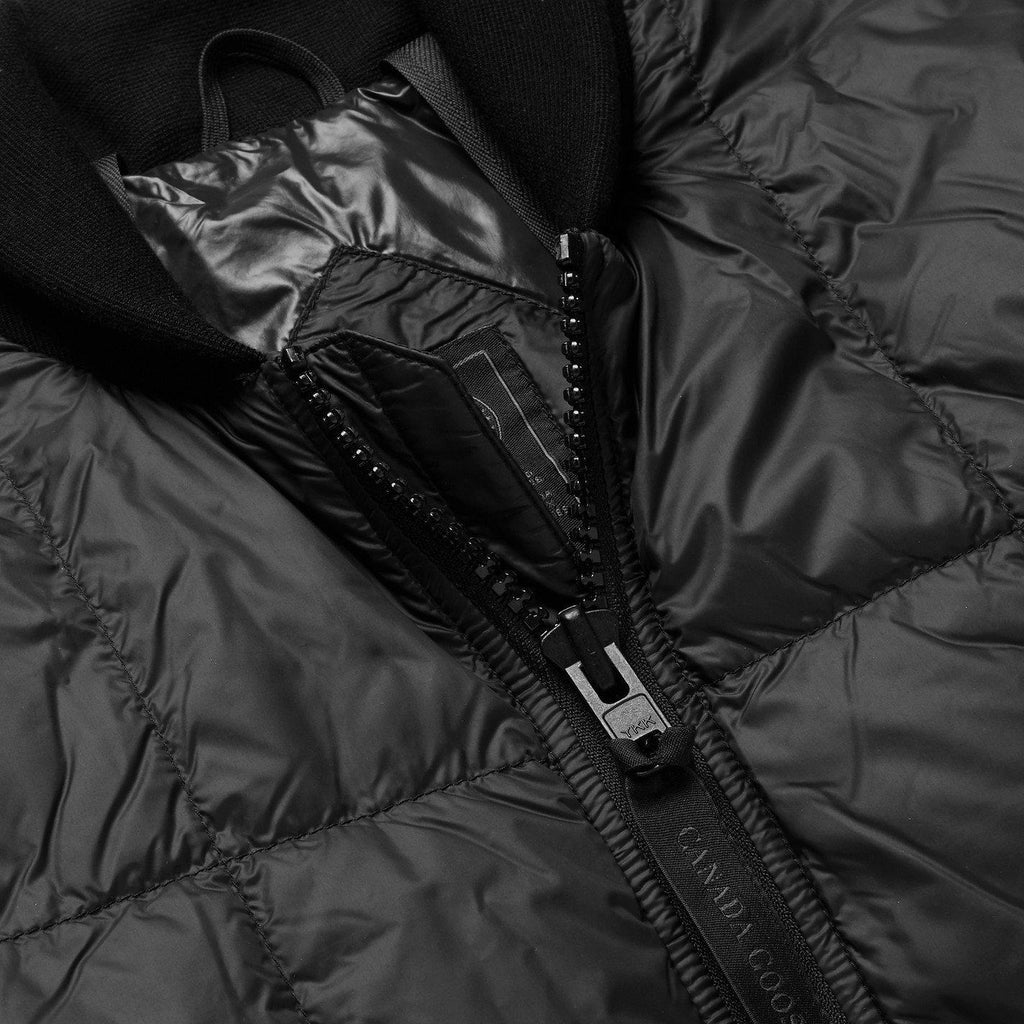 Canada Google Black Quilted Down Bomber Jacket