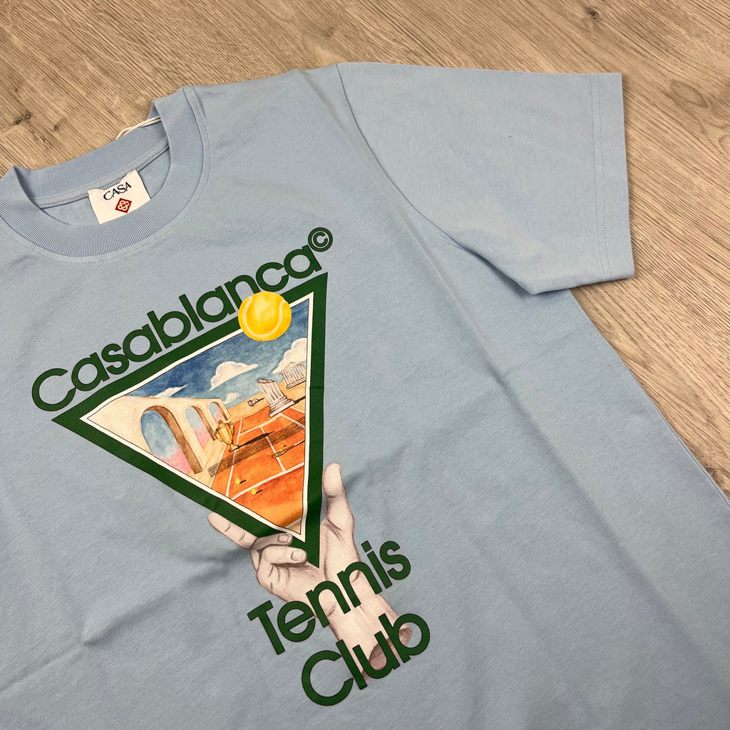 Casablanca 'Tennis Club' T-Shirt - Blue