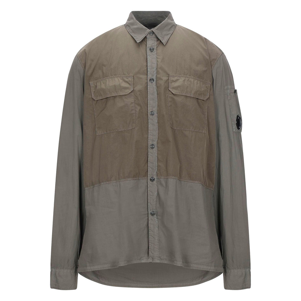 CP Company 50 Fili Mixed Arm Lens Overshirt