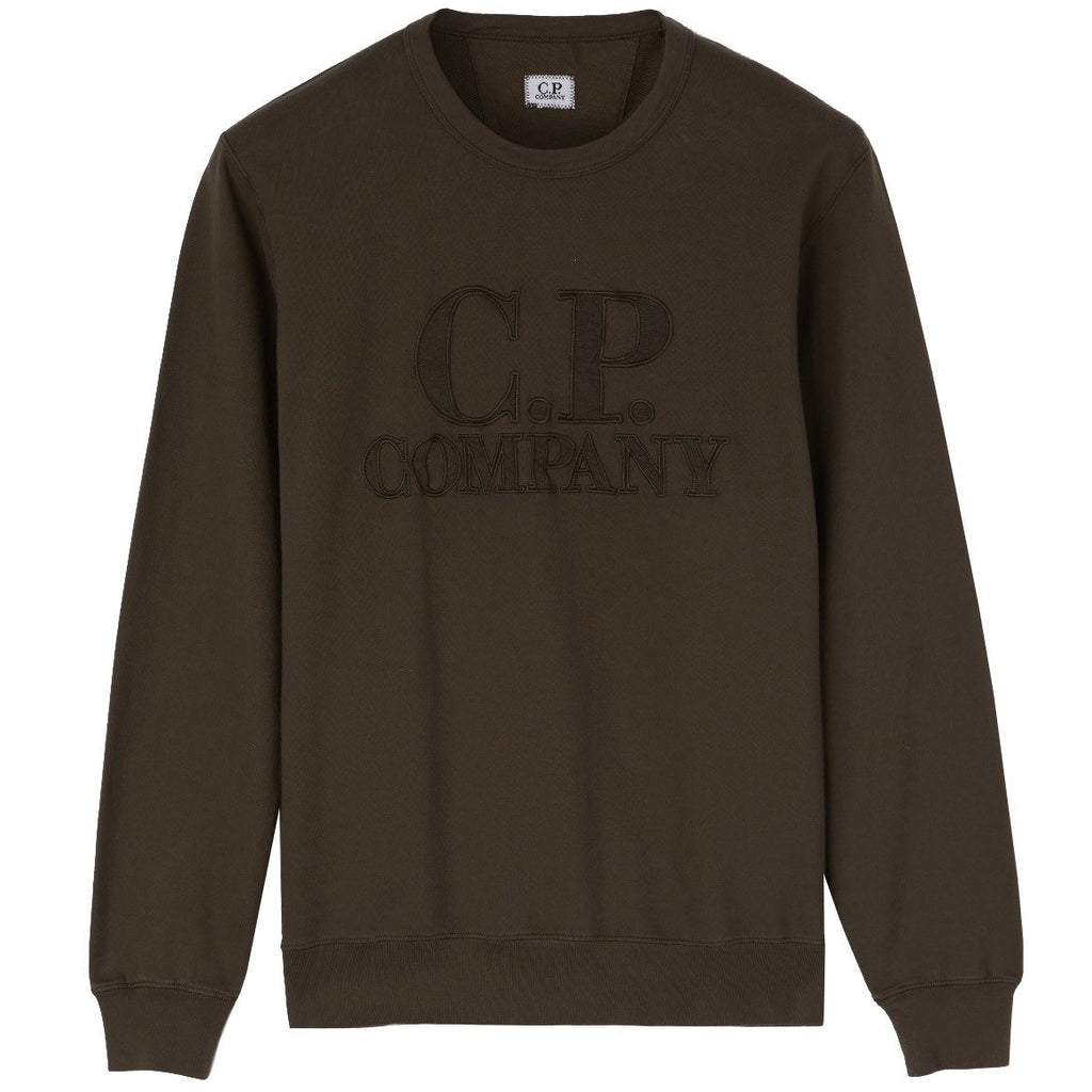 CP Company Khaki Embroidered Crewneck