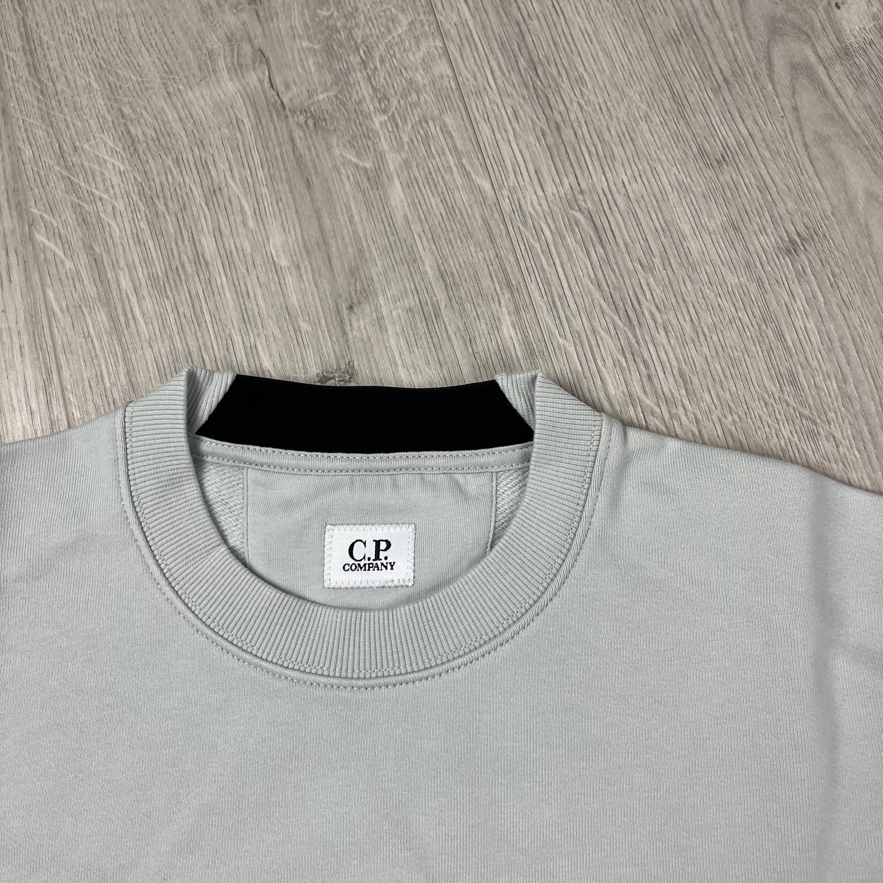 CP Company Raised Fleece Sweatshirt - Blue Fox