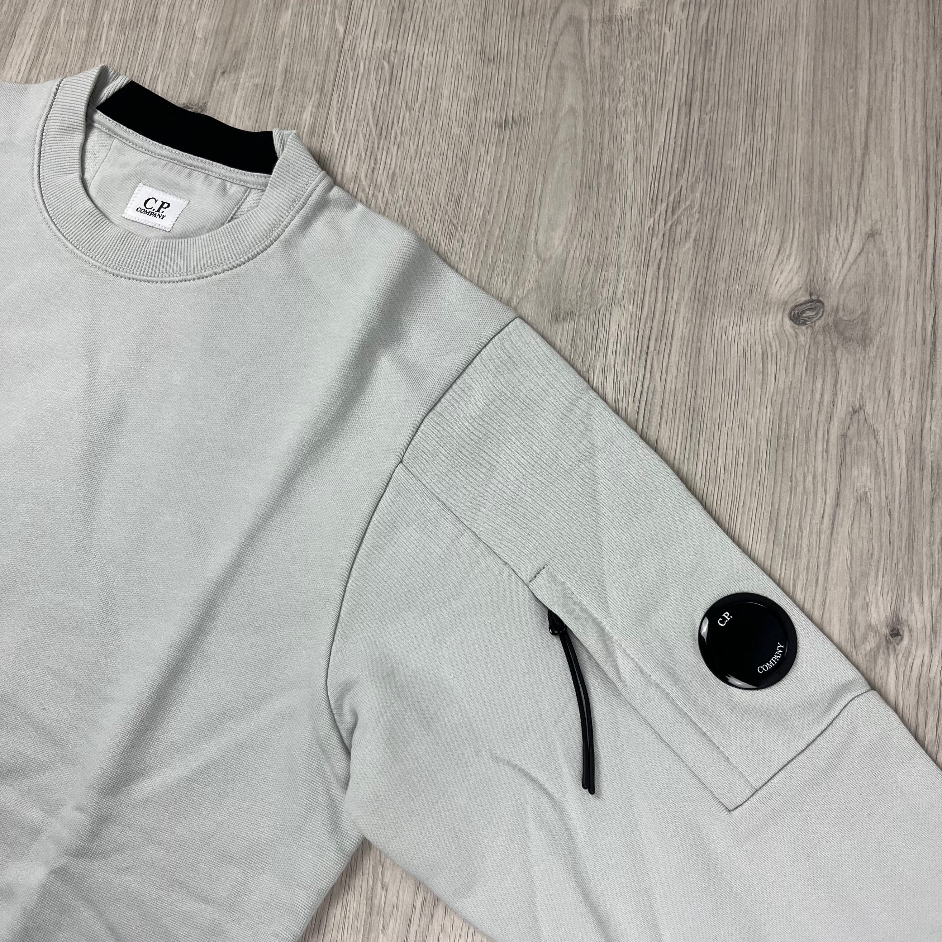 CP Company Raised Fleece Sweatshirt - Blue Fox