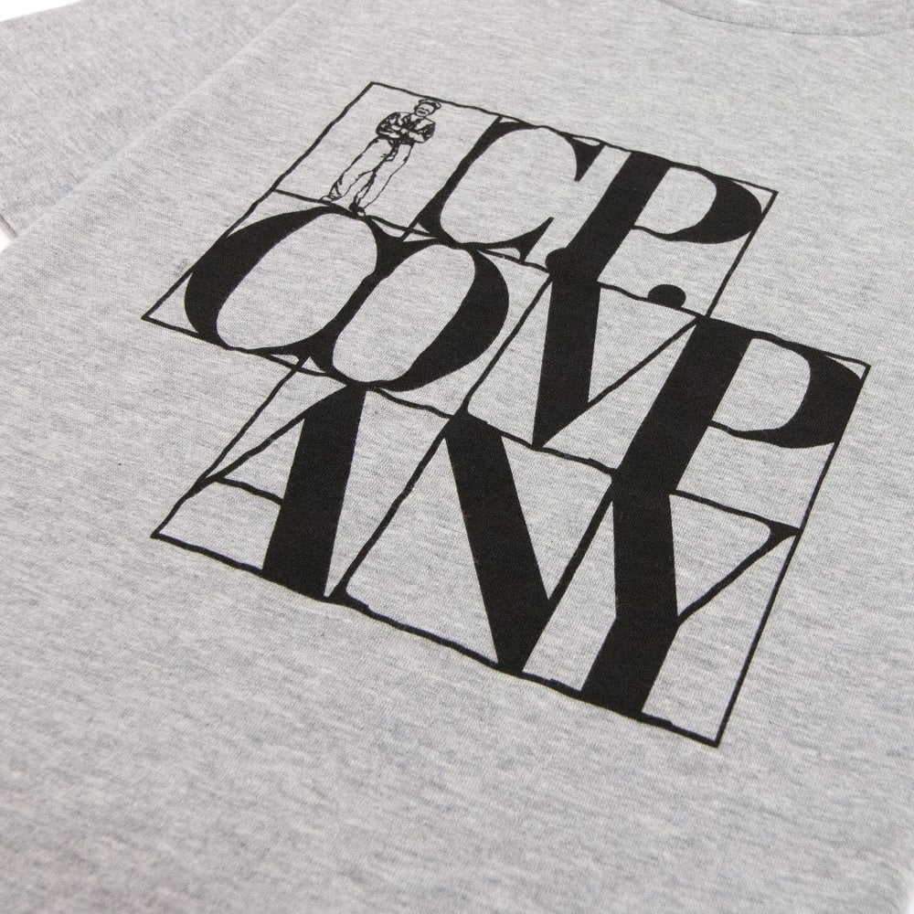 Kids CP Company Grey Logo T-Shirt