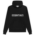 ESSENTIAL FOG KNIT HOODIE BLACK SS21