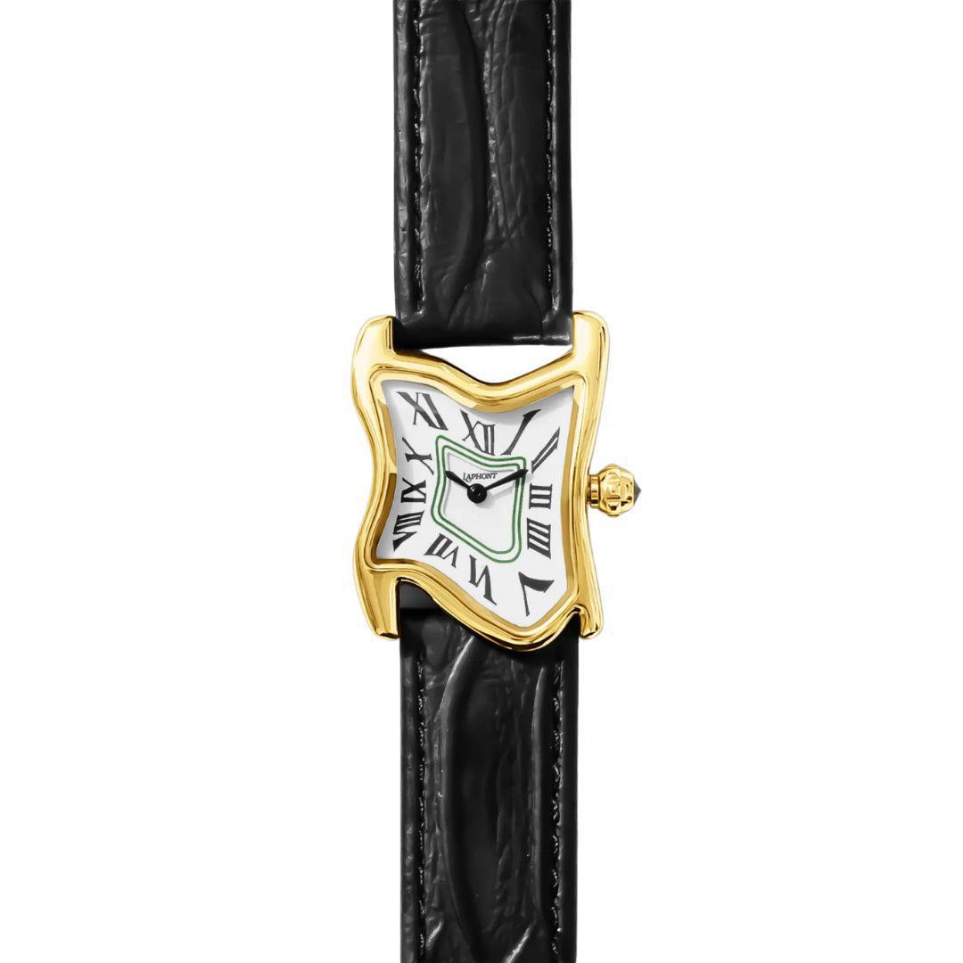 LAPHONT MELTING SQUARE WATCH SMALL FACE GOLD