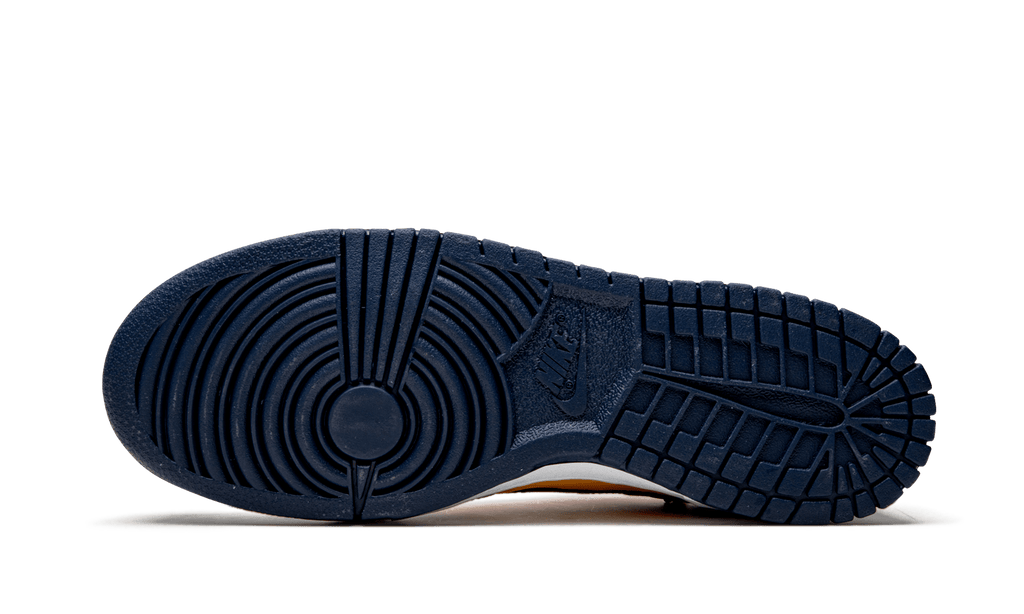 NIKE X OFF WHITE DUNK LOW UNIVERSITY GOLD / NAVY