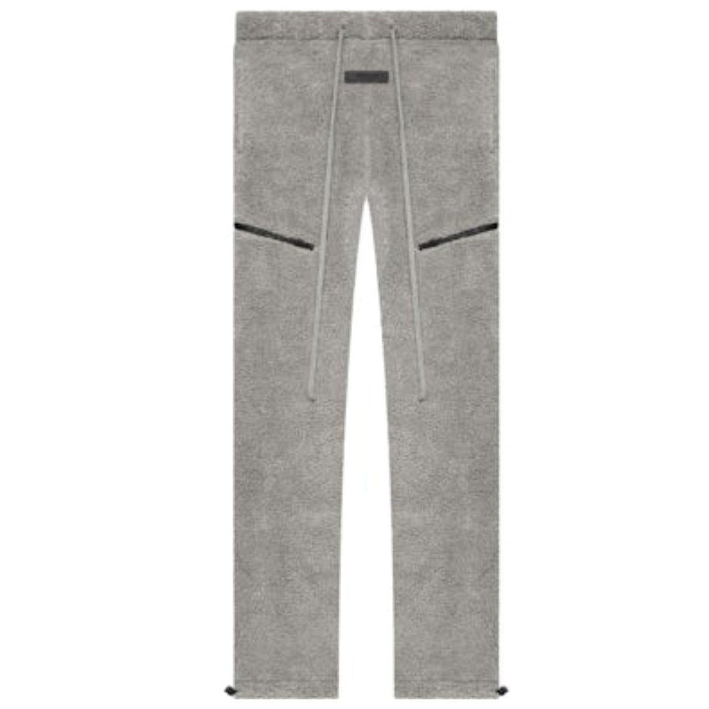 ESSENTIALS FOG POLAR FLEECE SWEATPANTS DARK HEATHER OATMEAL