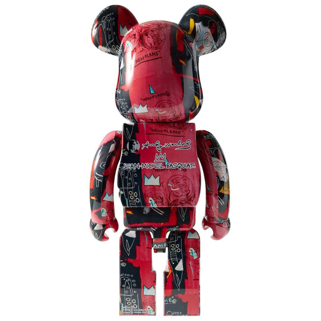 BEARBRICK ANDY WARHOL X BASQUIAT #1 1000%