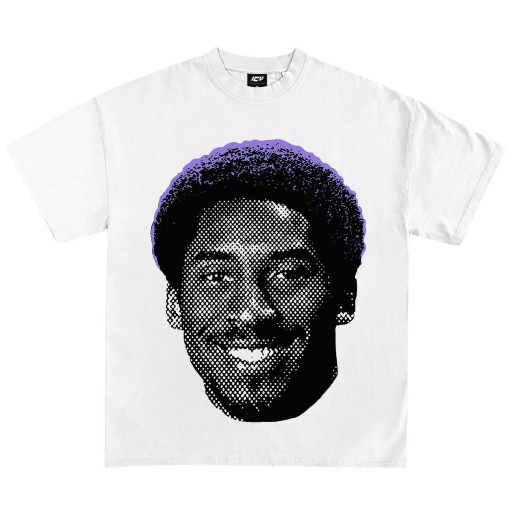 KOBE BRYANT AFRO GRAPHIC T-SHIRT WHITE