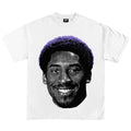 KOBE BRYANT AFRO GRAPHIC T-SHIRT WHITE