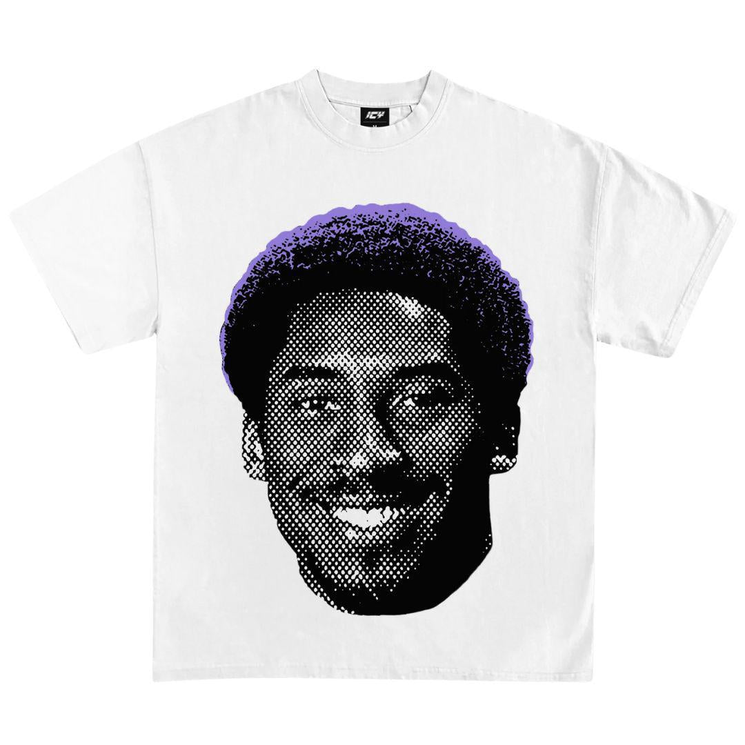 KOBE BRYANT AFRO GRAPHIC T-SHIRT WHITE