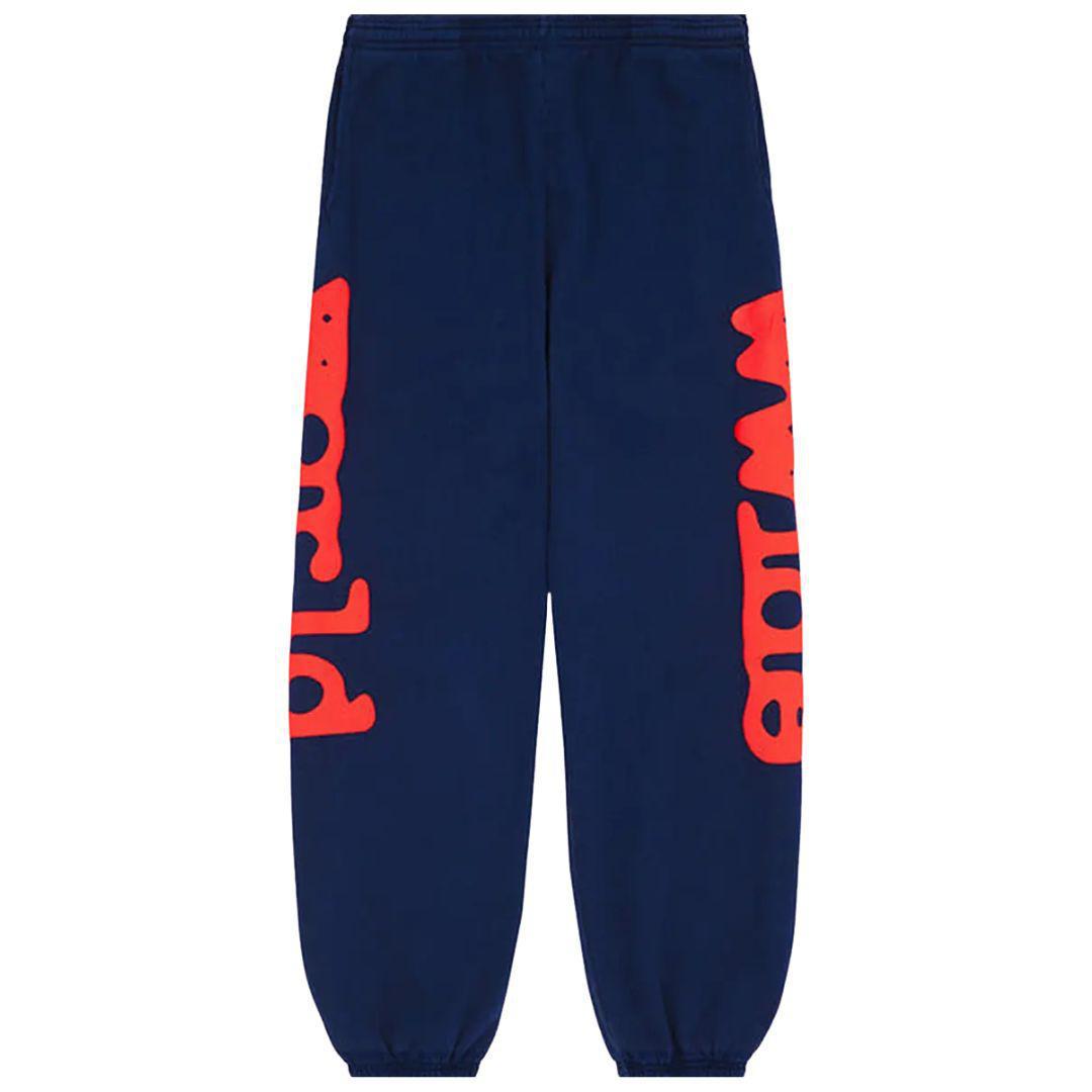 SP5DER BELUGA SWEATPANTS NAVY/RED