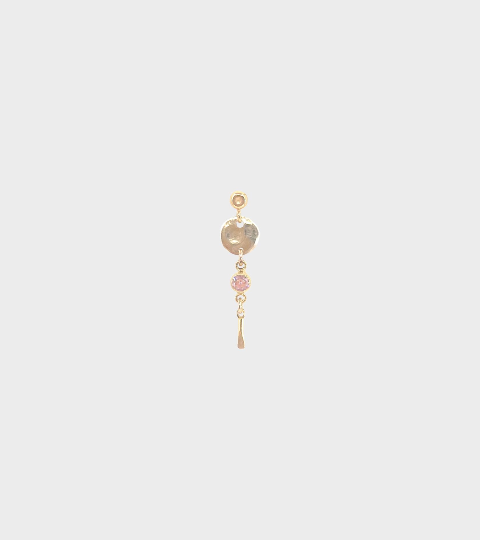 Nicolina Earring Pink CZ