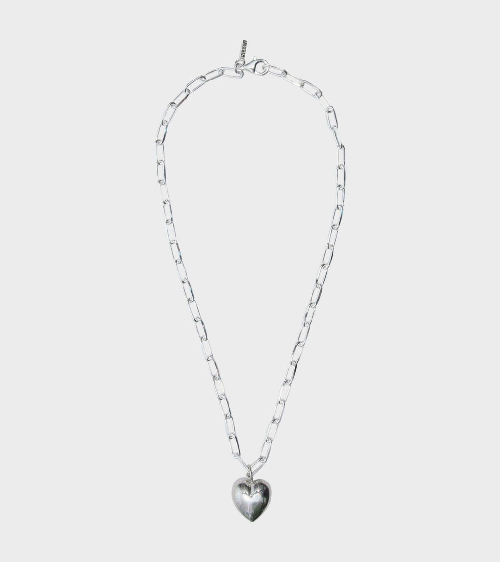 Heart Necklace Silver