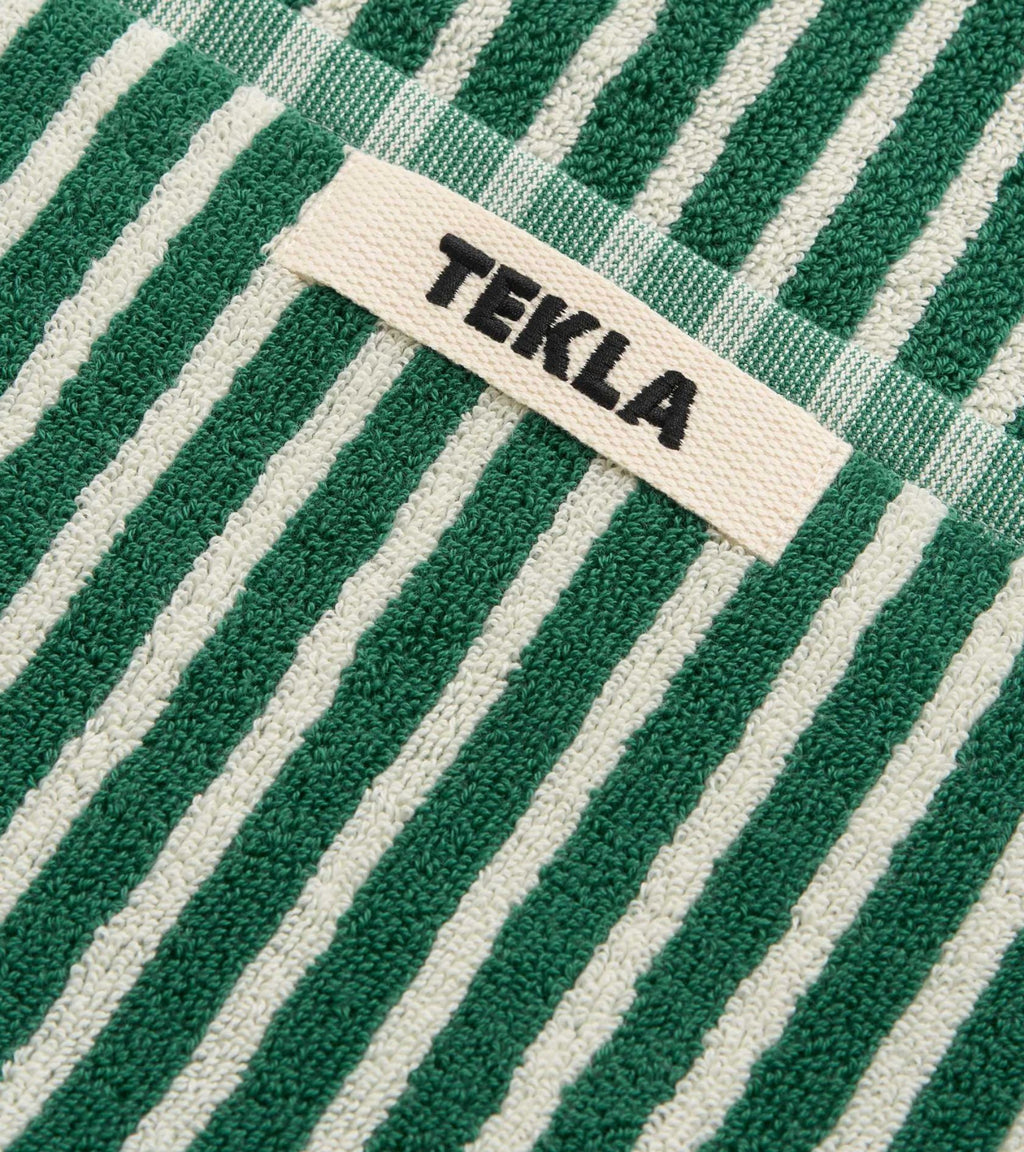 Guest Towel 30x50 Teal Green Stripes