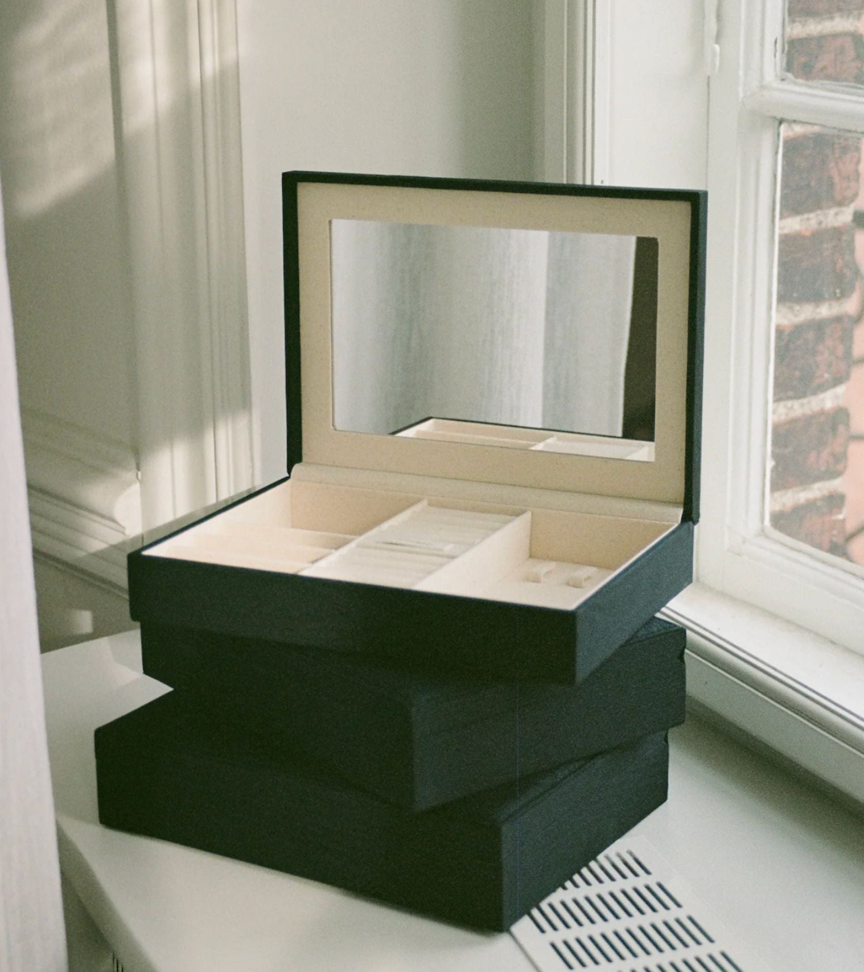 Jewelry Case Moiré Black