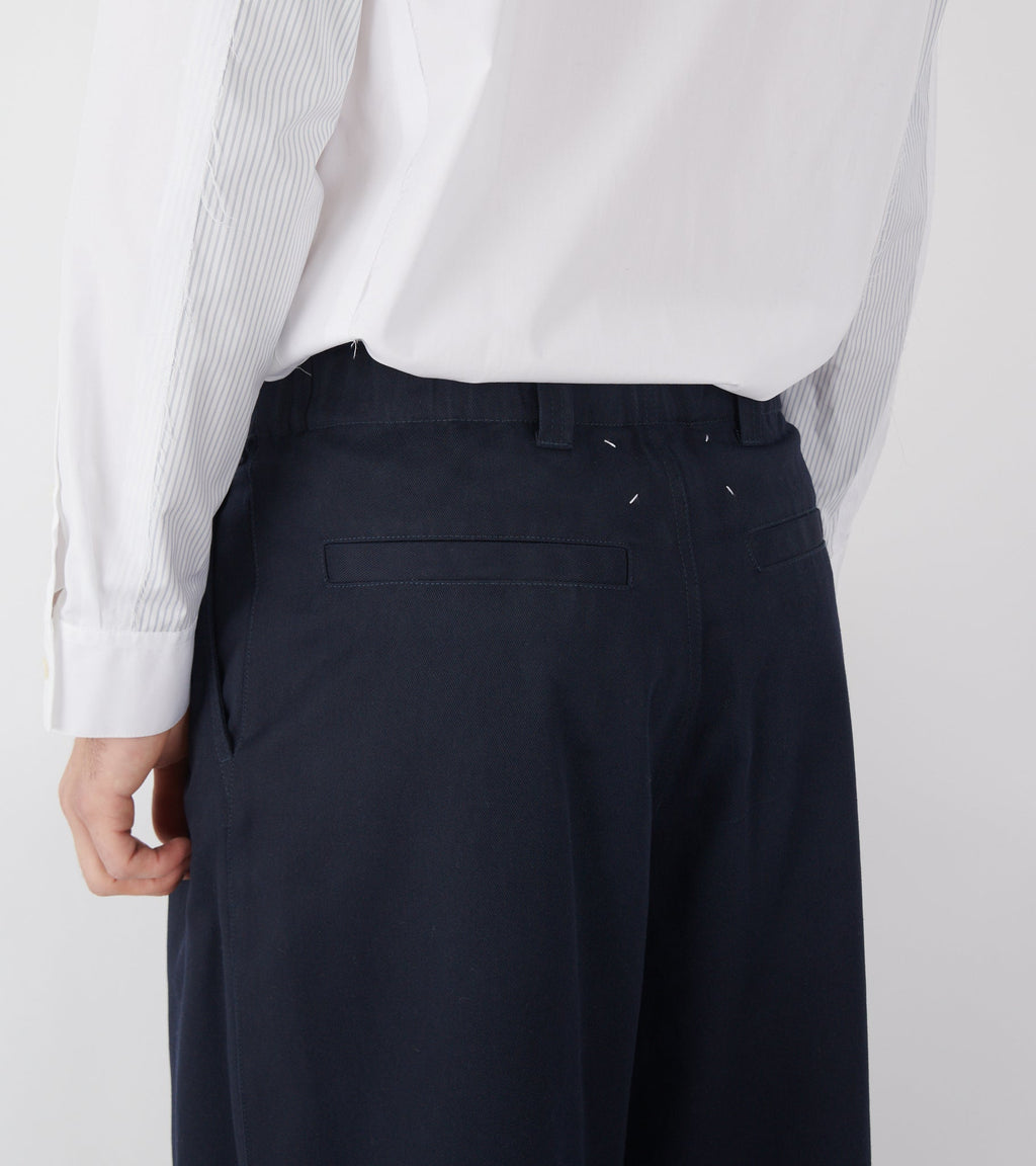 Wide Leg Trousers Navy