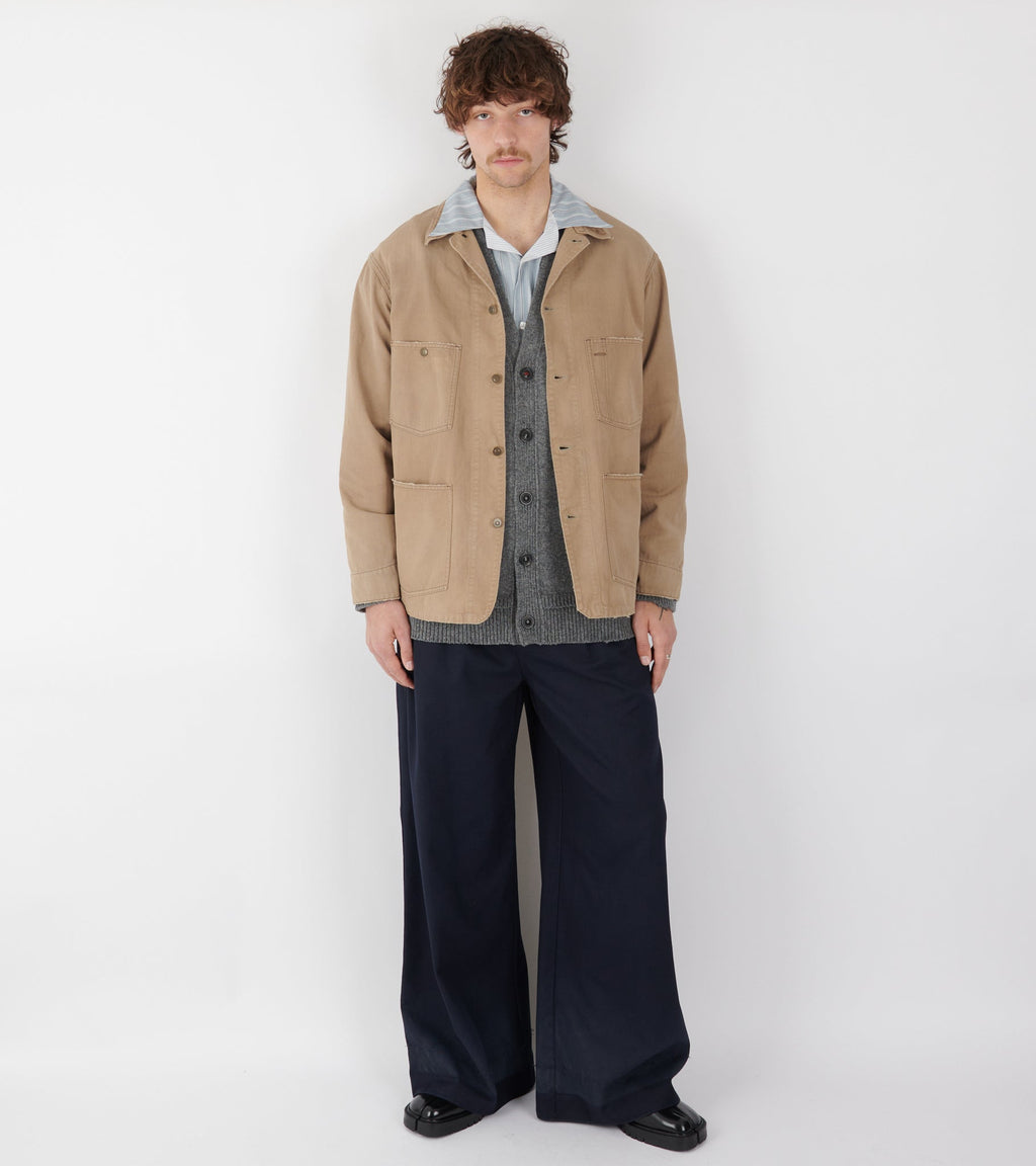 Wide Leg Trousers Navy
